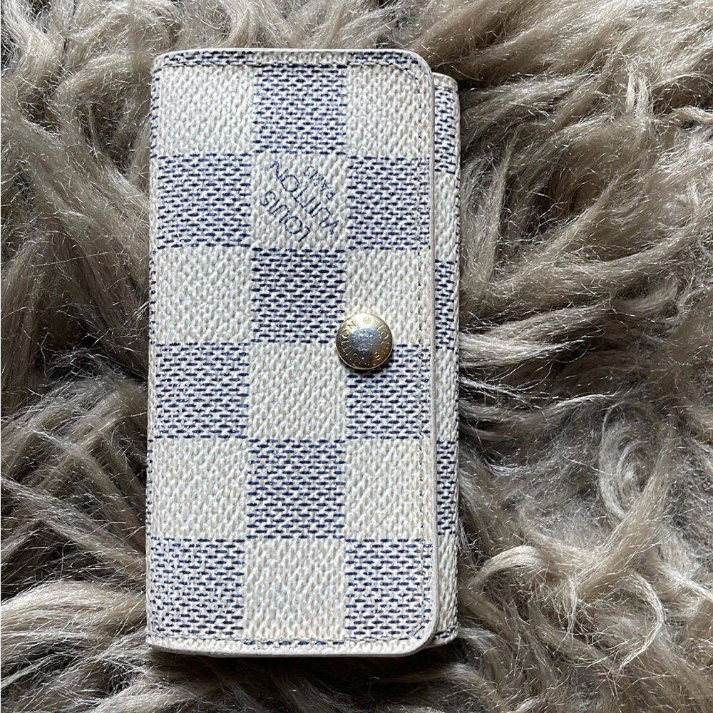 Louis Vuitton Damier Azur 4 Key Holder